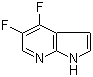 结构式 CAS# 1196507-66-0, 4,5-二氟-1H-吡咯并[2,3-b]吡啶