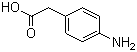 对氨基苯乙酸分子结构 (CAS 1197-55-3)