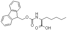 (2S)-2-[[(9H-Fluoren-9-ylmethoxy)carbonyl]amino]heptanoic acid molecular structure (CAS 1197020-22-6)