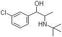 3-Chloro-alpha-[1-[(1,1-dimethylethyl)amino]ethyl]benzenemethanol molecular structure (CAS 119802-68-5)