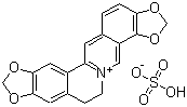 6,7-Dihydro-bis[1,3]benzodioxolo[5,6-a:4',5'-g]quinolizinium sulfate molecular structure (CAS 1198398-71-8)