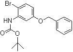 structure of CAS# 119879-92-4, N-[2-Bromo-5-(phenylmethoxy)phenyl]carbamic acid tert-butyl ester