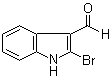 structure of CAS# 119910-45-1, 2-Bromo-1H-indole-3-carboxaldehyde;2-Bromoindole-3-carbaldehyde; 3-Formyl-2-bromoindole; NSC 622163