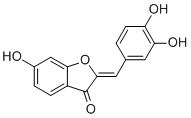 结构式 CAS# 120-05-8, 硫黄菊素; 2-(3,4-二羟基苯亚甲基)-6-羟基-3(2H)-苯并呋喃酮