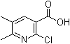 structure of CAS# 120003-75-0, 2-Chloro-5,6-dimethylnicotinic acid;2-Chloro-5,6-dimethylpyridine-3-carboxylic acid