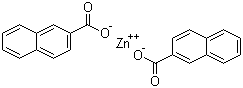 Zinc naphthenate molecular structure (CAS 12001-85-3)