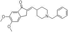 1-Benzyl-4-(5,6-dimethoxy-1-oxoindan-2-ylindenemethyl)piperidine molecular structure (CAS 120014-07-5)