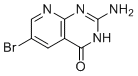 2-Amino-6-bromopyrido[2,3-d]pyrimidin-4(3H)-one molecular structure (CAS 120040-42-8)