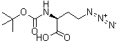 (2S)-4-Azido-2-[[(1,1-dimethylethoxy)carbonyl]amino]butanoic acid molecular structure (CAS 120042-08-2)