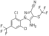 Fipronil sulfide molecular structure (CAS 120067-83-6)