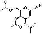 4,5,7-Tri-O-acetyl-2,6-anhydro-3-deoxy-D-lyxo-hept-2-enononitrile molecular structure (CAS 120085-63-4)