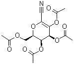2,6-脱水-D-来苏-庚-2-烯酮腈 3,4,5,7-四乙酸酯分子结构 (CAS 120085-67-8)