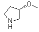 (3R)-3-甲氧基吡咯烷分子结构 (CAS 120099-60-7)