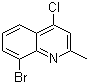 structure of CAS# 1201-07-6, 8-Bromo-4-chloro-2-methylquinoline