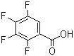 structure of CAS# 1201-31-6, 2,3,4,5-Tetrafluorobenzoic acid
