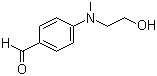 N-Methyl-N-(2-hydroxyethyl)-4-aminobenzaldehyde molecular structure (CAS 1201-91-8)