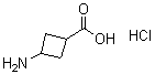 结构式 CAS# 1201190-01-3, 3-氨基环丁烷羧酸盐酸盐