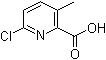 6-Chloro-3-methylpyridine-2-carboxylic acid molecular structure (CAS 1201924-32-4)
