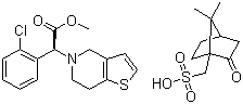 樟脑磺酸氯吡格雷分子结构 (CAS 120202-68-8)