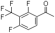 1-[2,4-Difluoro-3-(trifluoromethyl)phenyl]ethanone molecular structure (CAS 1202679-46-6)