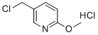 5-(Chloromethyl)-2-methoxypyridine hydrochloride molecular structure (CAS 120276-36-0)