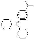 structure of CAS# 1202865-62-0, Dicyclohexyl(4-isopropylphenyl)phosphine;Dicyclohexyl(4-isopropylphenyl)phosphane