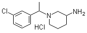 1-[1-(3-Chlorophenyl)ethyl]-3-piperidinamine hydrochloride molecular structure (CAS 1203266-43-6)