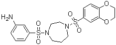 3-[[4-[(2,3-Dihydro-1,4-benzodioxin-6-yl)sulfonyl]hexahydro-1H-1,4-diazepin-1-yl]sulfonyl]benzenamine molecular structure (CAS 1203494-49-8)