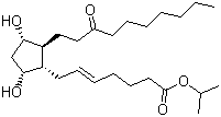 structure of CAS# 120373-24-2, Isopropyl unoprostone;13,14-Dihydro-15-keto-20-ethyl-PGF; (5Z)-7-((1R,2R,3R,5S)-3,5-Dihydroxy-2-(3-oxodecyl)cyclopentyl)-5-heptenoic acid 1-methylethyl ester