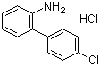 结构式 CAS# 1204-44-0, 4'-氯联苯-2-胺盐酸盐
