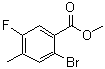 2-Bromo-5-fluoro-4-methylbenzoic acid methyl ester molecular structure (CAS 1204304-98-2)