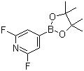 结构式 CAS# 1204333-58-3, 2,6-二氟吡啶-4-硼酸频哪醇酯