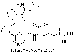 L-Leucyl-L-prolyl-L-prolyl-L-seryl-L-arginine molecular structure (CAS 120484-65-3)