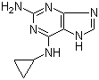 2-Amino-6-cyclopropylamino-9H-purine molecular structure (CAS 120503-69-7)