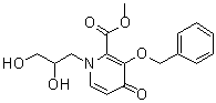 structure of CAS# 1206102-07-9, Methyl 1-(2,3-dihydroxypropyl)-4-oxo-3-[(phenylmethyl)oxy]-1,4-dihydro-2-pyridinecarboxylate
