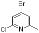 4-Bromo-2-chloro-6-methylpyridine molecular structure (CAS 1206250-53-4)