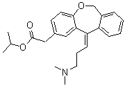 (11Z)-11-[3-(Dimethylamino)propylidene]-6,11-dihydro-Dibenz[b,e]oxepin-2-acetic acid 1-methylethyl ester molecular structure (CAS 1206456-44-1)