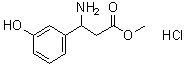 beta-Amino-3-hydroxybenzenepropanoic acid methyl ester hydrochloride molecular structure (CAS 1206727-13-0)