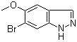 6-Bromo-5-methoxy-1H-indazole molecular structure (CAS 1206800-17-0)