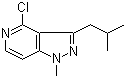 4-Chloro-1-methyl-3-(2-methylpropyl)-1H-pyrazolo[4,3-c]pyridine molecular structure (CAS 1207175-16-3)