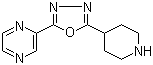 structure of CAS# 1207175-56-1, 2-(5-(Piperidin-4-yl)-1,3,4-oxadiazol-2-yl)pyrazine