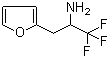 alpha-(Trifluoromethyl)-2-furanethanamine molecular structure (CAS 1207175-61-8)