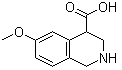 1,2,3,4-Tetrahydro-6-methoxy-4-isoquinolinecarboxylic acid molecular structure (CAS 1207175-96-9)