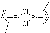 Dichlorobis(1-methylallyl)dipalladium molecular structure (CAS 12081-22-0)