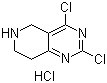 结构式 CAS# 1208901-69-2, 2,4-二氯-5,6,7,8-四氢吡啶并[4,3-d]嘧啶盐酸盐