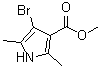 4-Bromo-2,5-dimethyl-1H-pyrrole-3-carboxylic acid methyl ester molecular structure (CAS 120935-94-6)