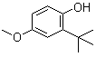 4-Methoxy-6-tert-butylphenol molecular structure (CAS 121-00-6)