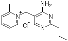 结构式 CAS# 121-25-5, 安普罗林; 盐酸氨丙啉; 1-[(4-氨基-2-丙基-5-嘧啶基)甲基]-2-甲基吡啶氯化物