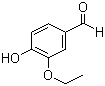 structure of CAS# 121-32-4, Ethyl vanillin;3-Ethoxy-4-hydroxybenzaldehyde; Bourbonal; Ethyl protal; Ethyl protocatechualdehyde 3-ethyl ether