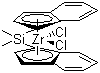 structure of CAS# 121009-93-6, rac-Dimethylsilylbis(1-indenyl)zirconium dichloride
